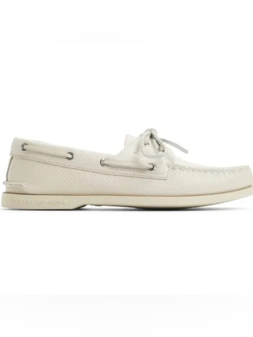 Sperry Women's Cream Leather Boat Shoe
